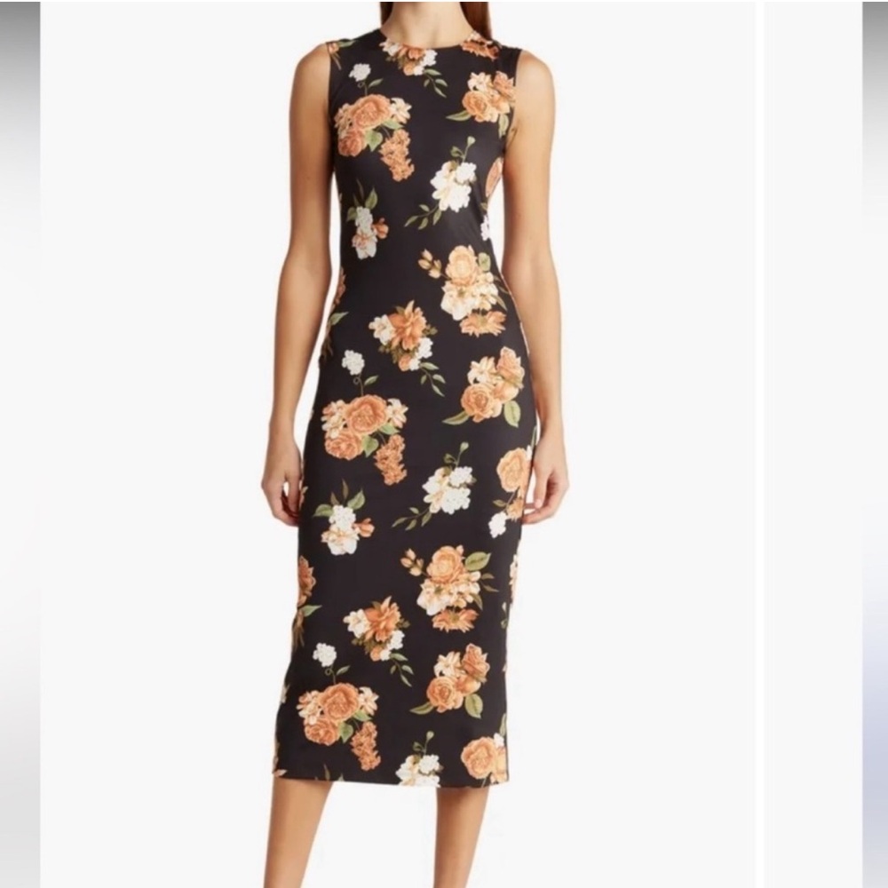 WeWoreWhat Floral Midi Dress NWT
